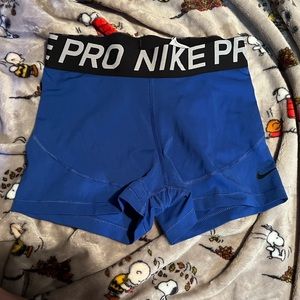 M royal blue nike pro spandex